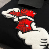 Money Hands - Black Hoody - Red/ White Premium Design