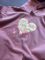 Big Heart - Salmon Hoody - Neon design