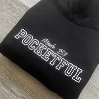 Bold - Black Hoody - White design