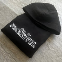 Bold - Black Hoody - White design