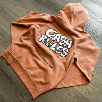 Cash Rules - Salmon Hoody - PREMIUM Black Design