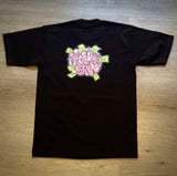 Money Mind - Black T-Shirt - Pink/ Green Design