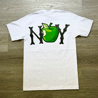 Big Apple - White T-Shirt - Black/Green Design