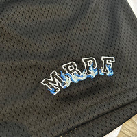 MBPF - Black/ White Mesh Shortset - Blue/ Black/ White Design