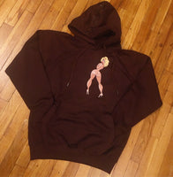 Miss Betty - Brown Hoody - Black Design