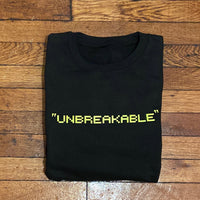 UNBREAKABLE - Black Crewneck - Neon Design