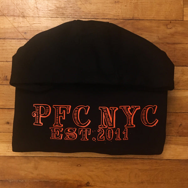 PFC NYC - Black Hoody - Orange Design