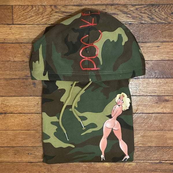 Miss Betty - Camo Hoody - Red Design