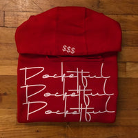 Script 3x - Red Hoody - White Design