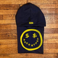 Smiley - Black Hoody - Yellow Design