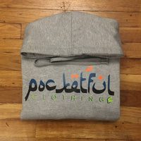 Arabic - Grey Hoody - Blue/ Black/ Orange/ Neon Design