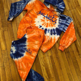 Arabic - Tie Dye (Blue/ Orange/ White) Sweatsuit - Blue Design