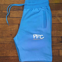 PFC - Sky Blue Shorts - White/Grey Design