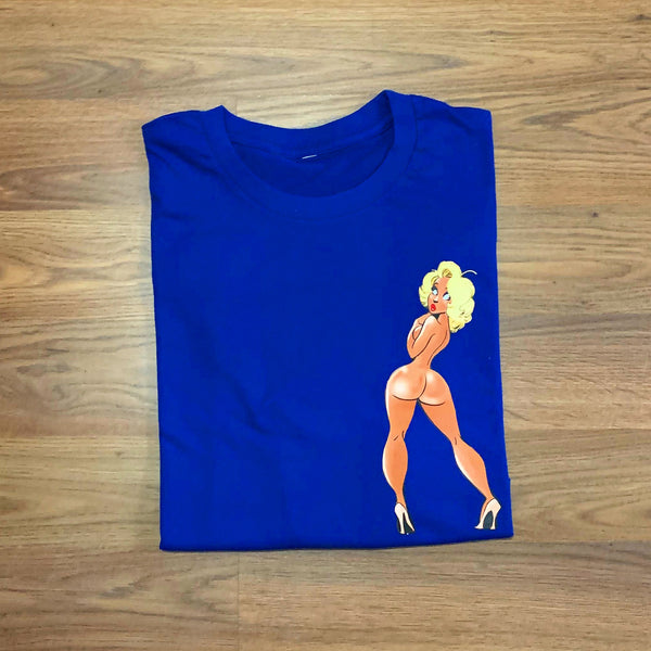 Miss Betty - Royal Blue T-Shirt - White Design