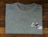 Money Hands - Grey T-Shirt - Grey/ Red/ White Design