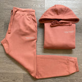 Cash Rules - Peach Sweatsuit - White Design