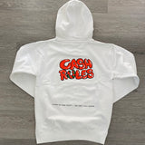 Cash Rules - White Sweatsuit - Red Design