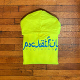 Arabic - Neon Hoody - Reflective Blue Design