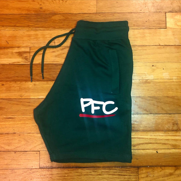 PFC - Black Shorts - White/ Red Design