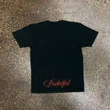 Classic - Black Pocket Tee - Red/ Black Design