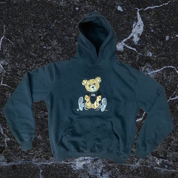 PF Bear - Black Premium Oversized Hoody - Black Design