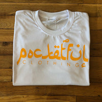 Arabic - White T-Shirt - Yellow Design