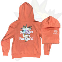 Gelato - Peach Hoody - White Design