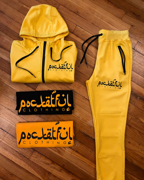 Arabic - Yellow Tech Suit - Black Design