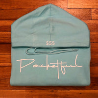 Script - Diamond Blue Hoody - White Design