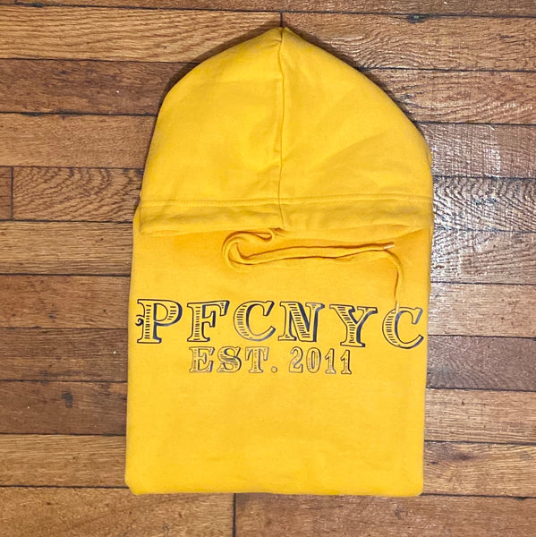 PFC NYC - Yellow Hoody - Black Design