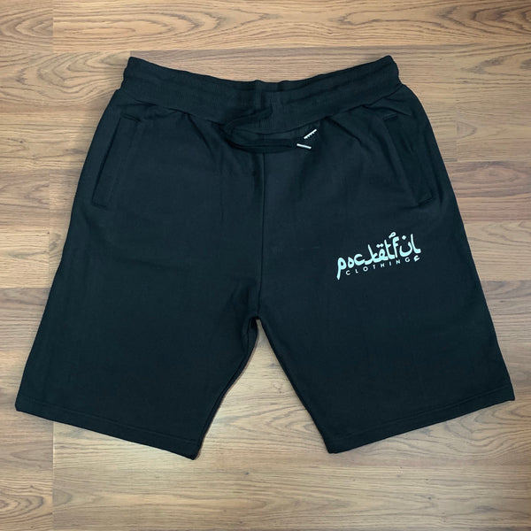 Arabic - Black Shorts - White Design