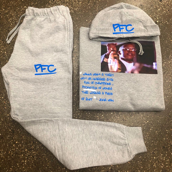 GOAT - Grey Sweatsuit - HOV - Hyper Blue Design