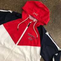 PF Bones WindBreaker - Blue/White/Red Zip Hoody