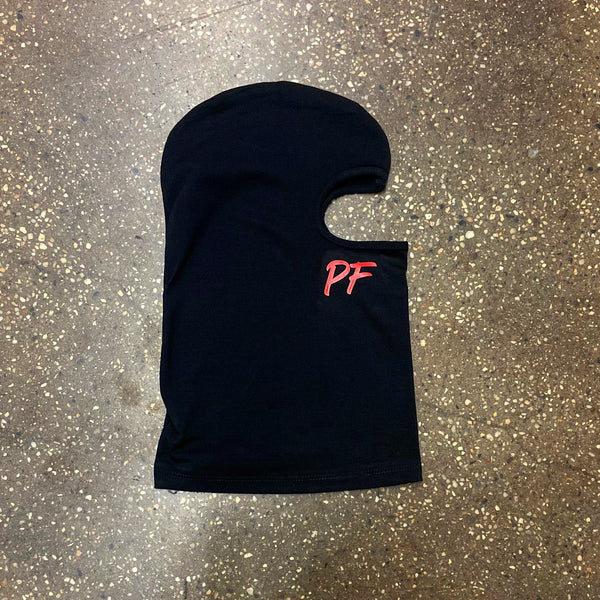 PF - Black Face Mask - Red Design