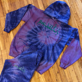 Arabic - Tie Dye (Purple/ Blue) Sweatsuit - Green Design