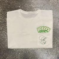 Classic - White Pocket Tee - Green Design