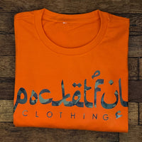 Arabic - Orange T-Shirt - Camo Design