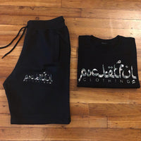 Arabic - Black Shortset - Army Design