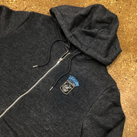 Money Patch - CharCoal Blue Hoody - Blue Design