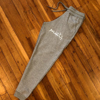 Arabic - Grey Sweats - White Design