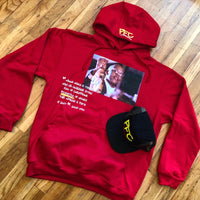 GOAT - Red Hoody - HOV - White/ Neon Design