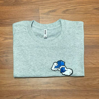 Money Hands - Grey T-Shirt - Blue/ Black/ White Design