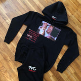 GOAT - Black Sweatsuit - HOV - Red/ White Design