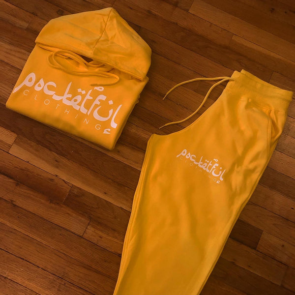 Arabic - Yellow Sweatsuit - White Design