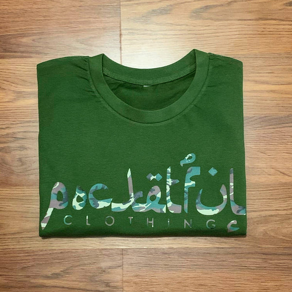 Arabic - Olive T-Shirt - Camo Design