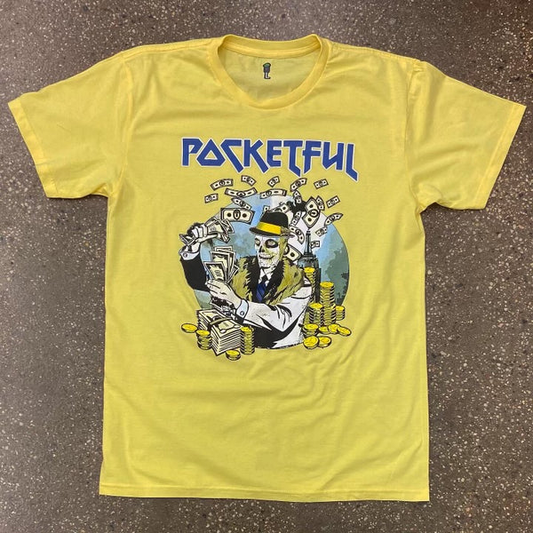 PF Maiden - Yellow T-Shirt - Blue Design