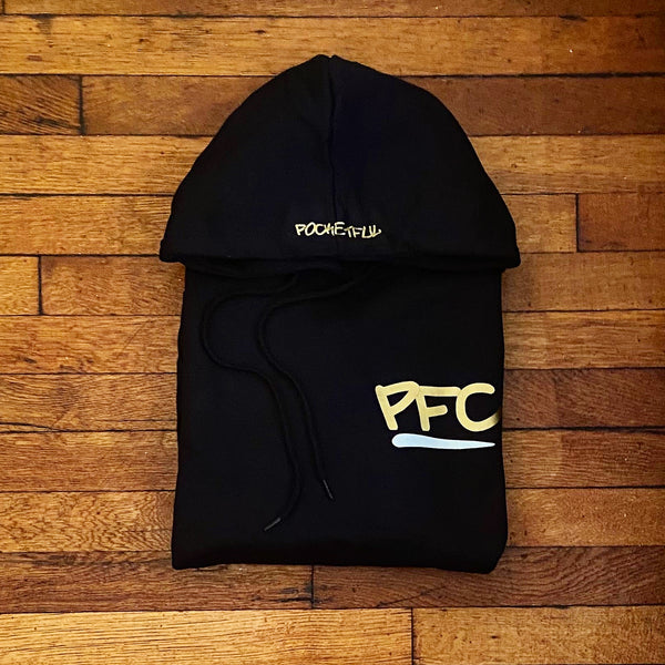 PFC - Black Hoody - Gold/ White Design