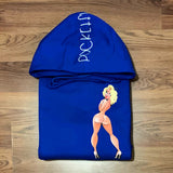 Miss Betty - Royal Blue Hoody - White Design