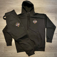 Splash - Black Sweatsuit - Multi Color Design