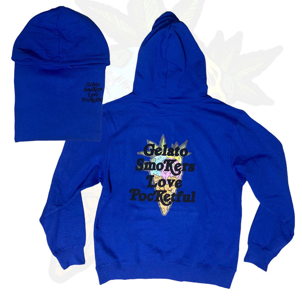 Gelato - Blue Hoody - Black Design